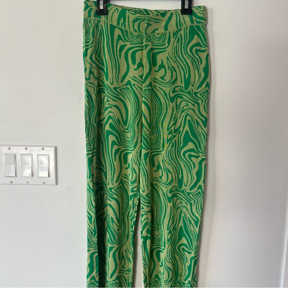 Paloma Wool Claudia Green Swirl Pants Women’s Small S